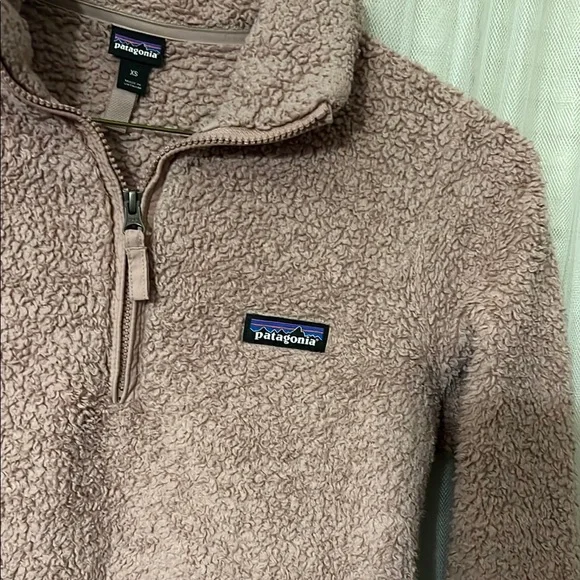 Patagonia Beige Fleece Pullover Sz XS h - Picture 4 of 13